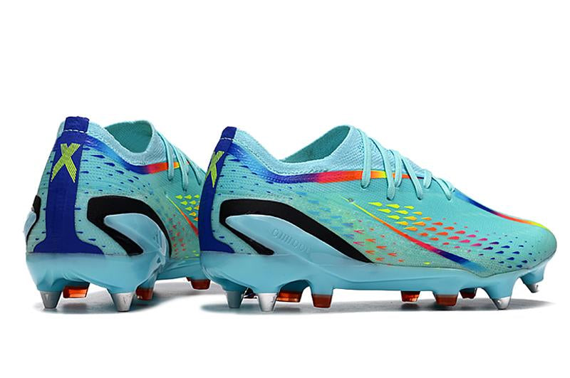 Chuteira Adidas X Speed portal SG Campo - Azul