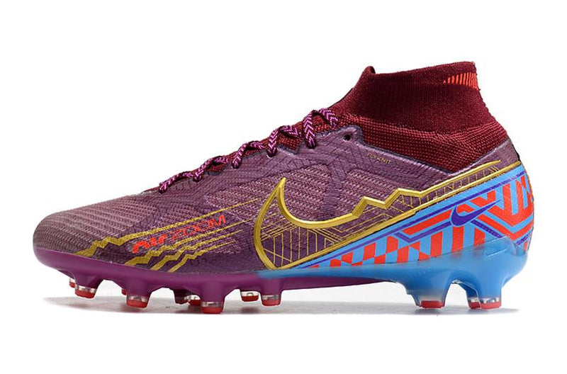 Chuteira Nike Air Zoom Mercurial Superfly IX Elite Campo - Vinho