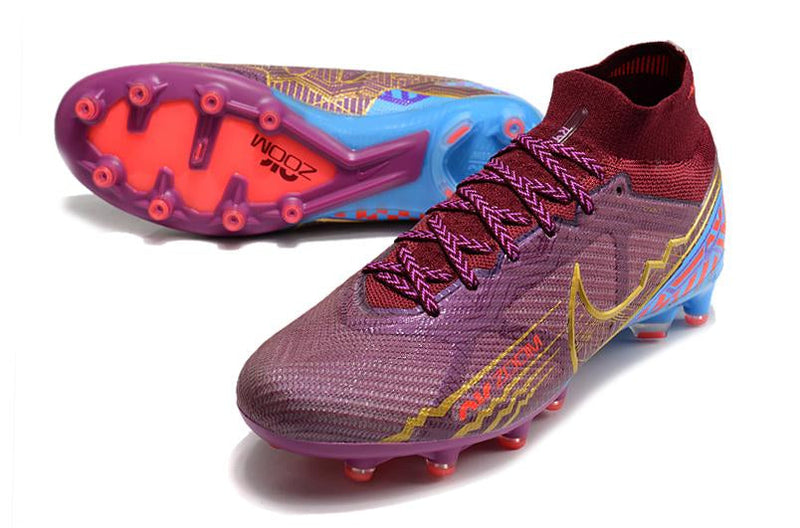 Chuteira Nike Air Zoom Mercurial Superfly IX Elite Campo - Vinho