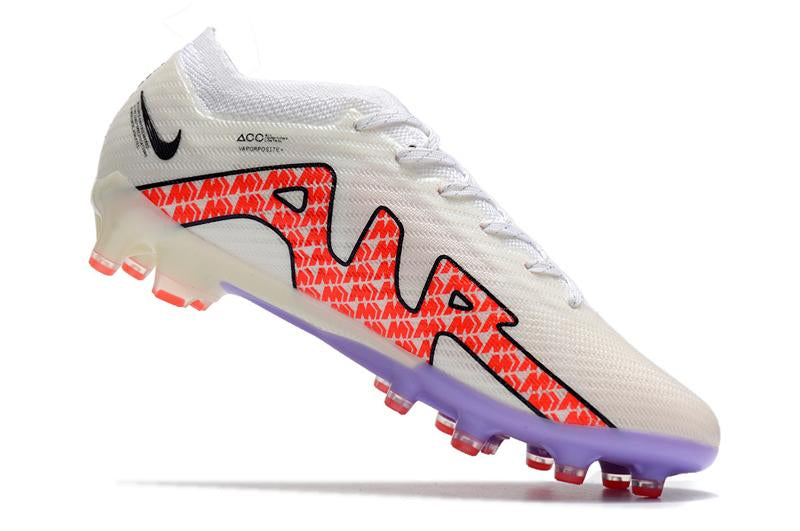 Chuteira Nike Air Zoom Mercurial Vapor XV Elite Campo - Branco e Vermelho